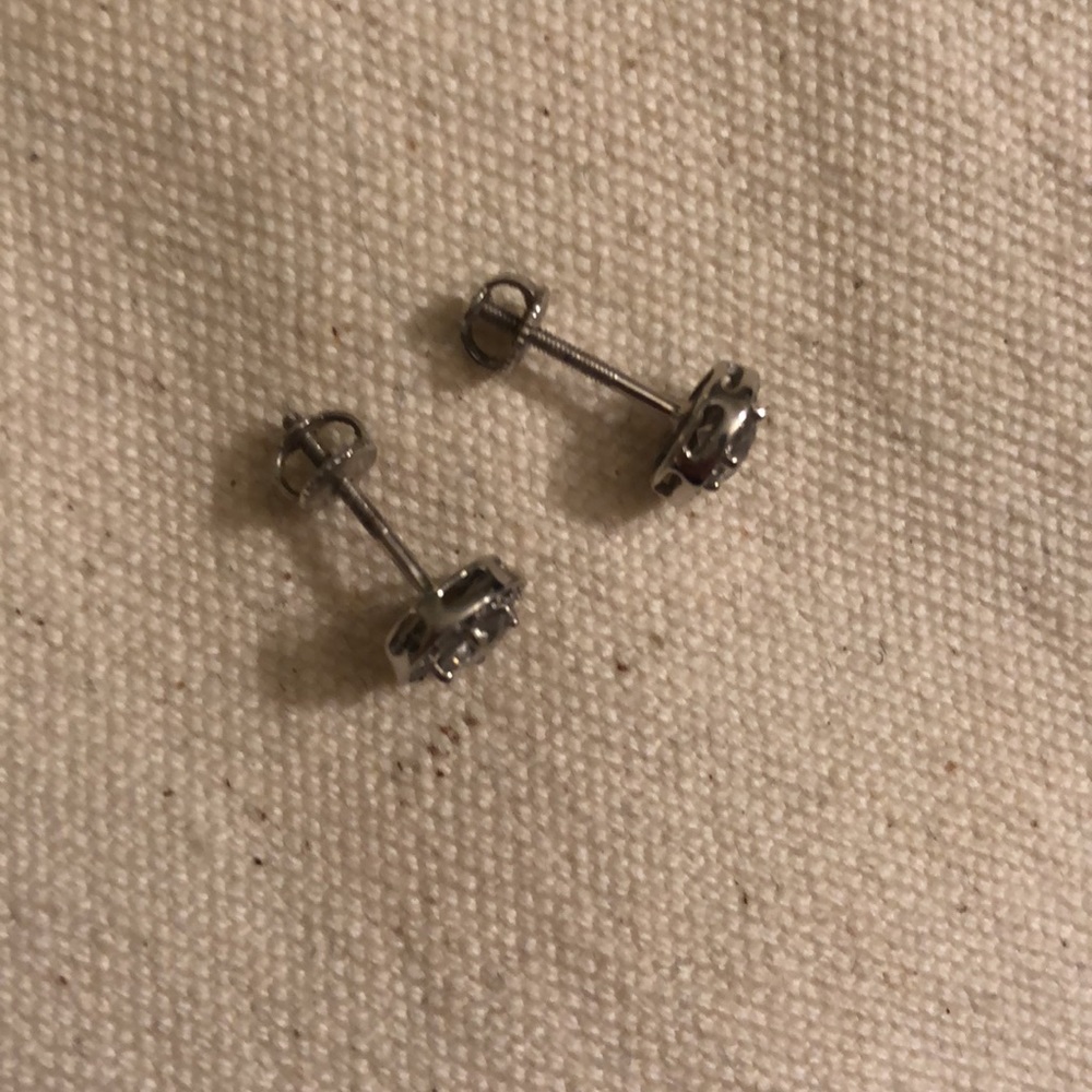 💎 Pompeii 3 1 ct. tw. 14k gold screw back earrings - Picture 5 of 16